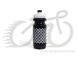 Фляга 600ml Орнамент с Big Flow valve, LDPI black nipple/ white matt cap/ black bottle